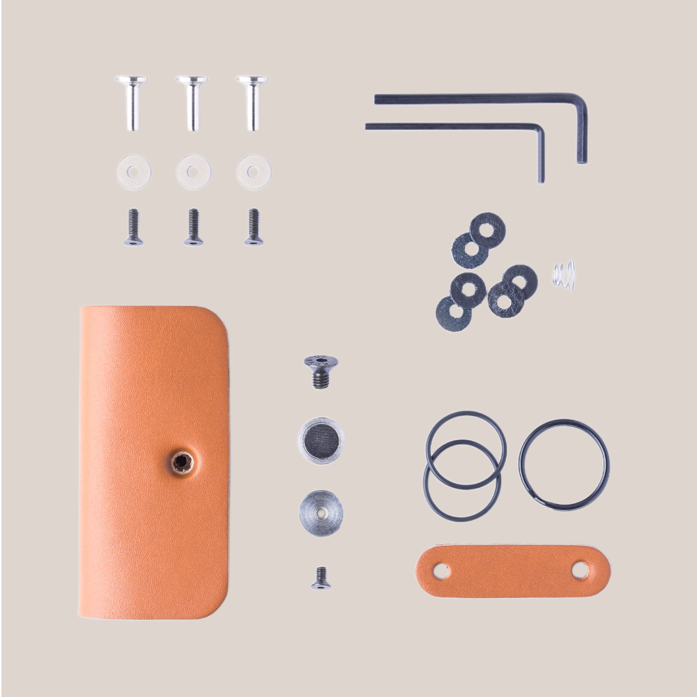 Tan keynius With Black Screw